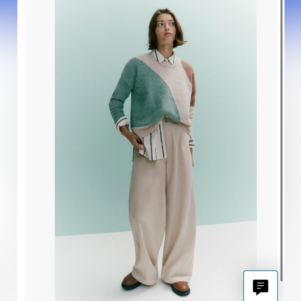 MADEWELL CREAM WIDE LEG HARLOW PANTS